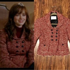 ASO Rory Gilmore Red Tweed Jacket